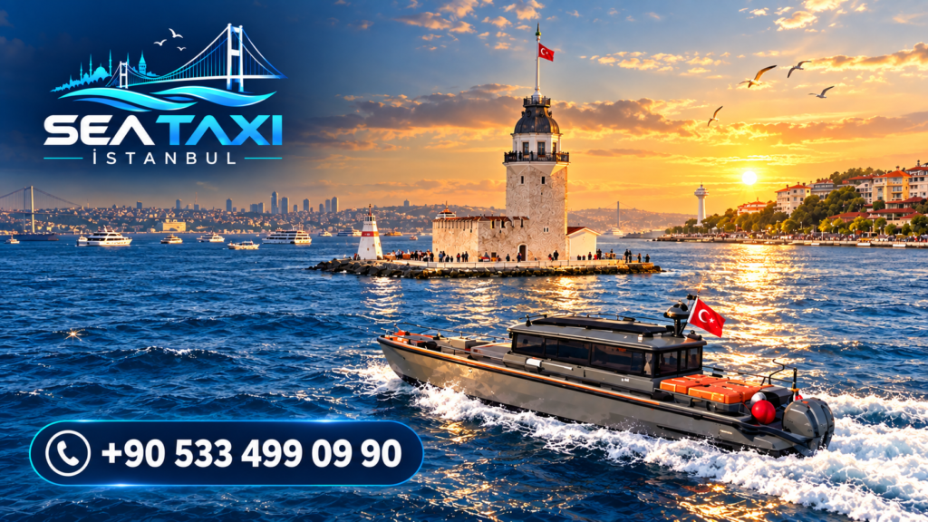 İstanbul deniz taksi fiyatları 2026: Boğaz ve Adalar için özel tekne transferi.
